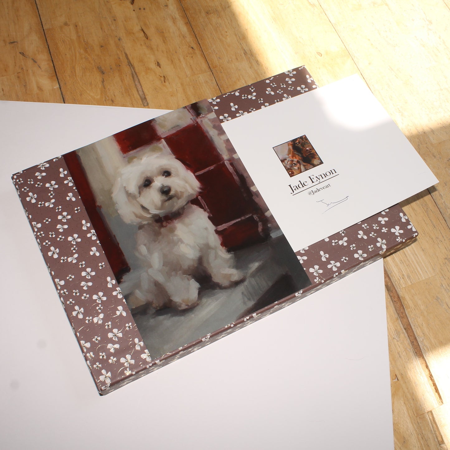 Maltipoo Dog Art Print 'Little Lookout'
