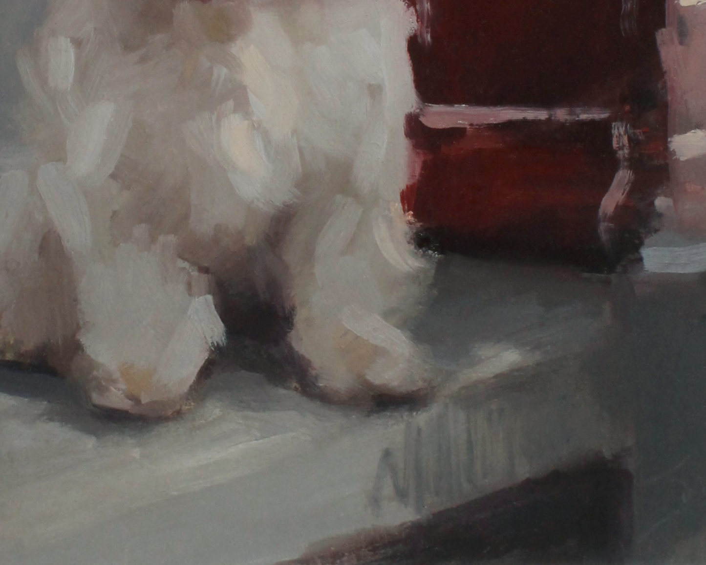 Maltipoo Dog Art Print 'Little Lookout'