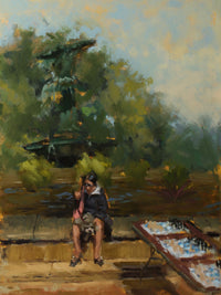 Central Park (III), 12x8" Oil on artboard