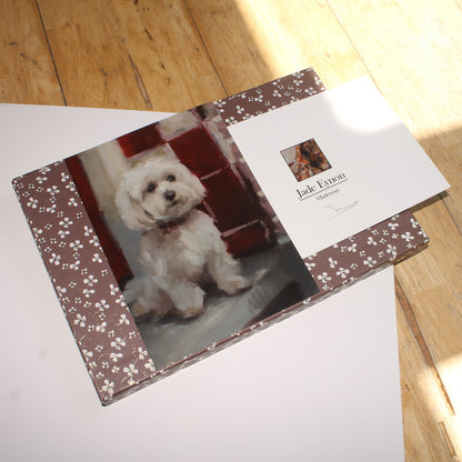 Maltipoo Dog Art Print 'Little Lookout'