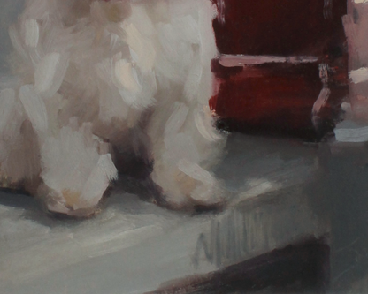 Maltipoo Dog Art Print 'Little Lookout'