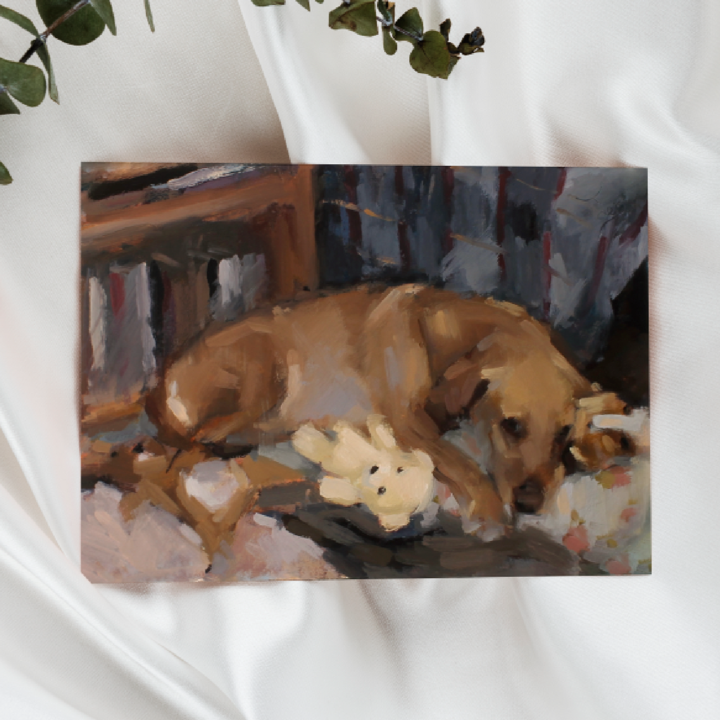 Golden Labrador Dog Art Print 'Amongst Friends'