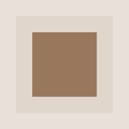 Brown square on a beige background